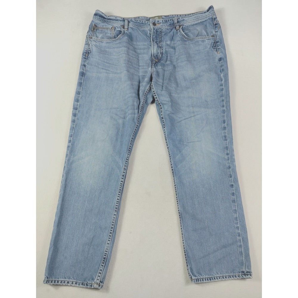 Timberland Thompson Lake Jeans‎ Mens 40 Light Wash Blue Relaxed Straight Denim